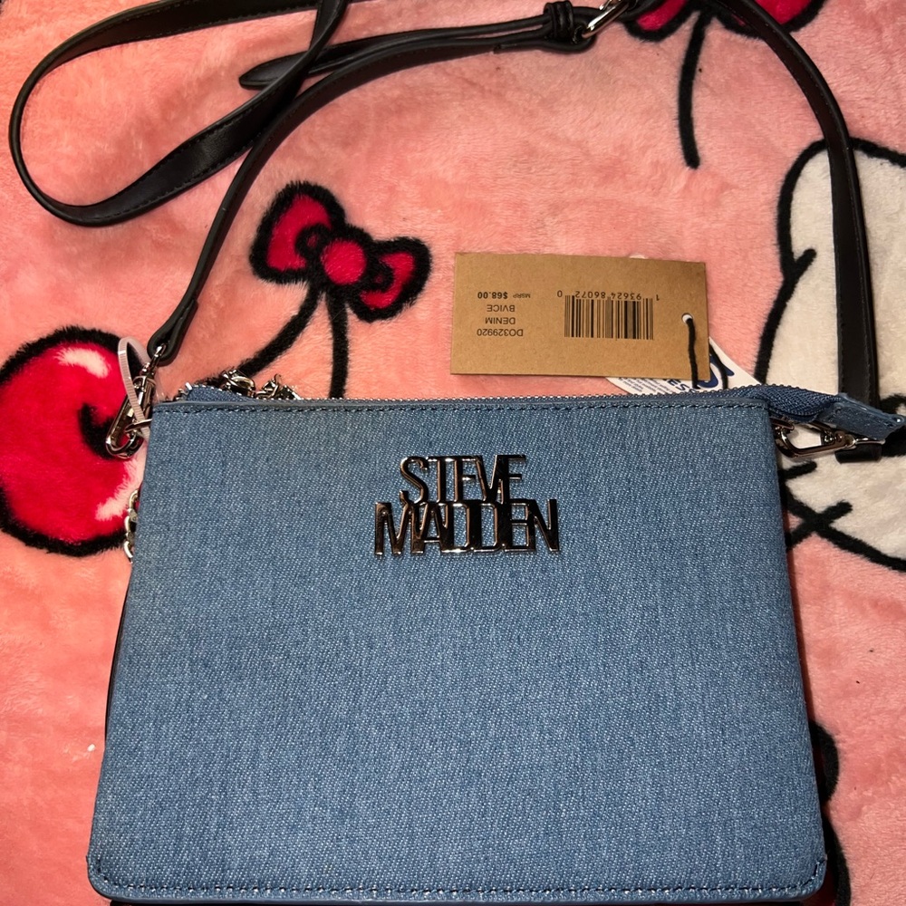 Steve Madden Denim Blue Crossbody Bag